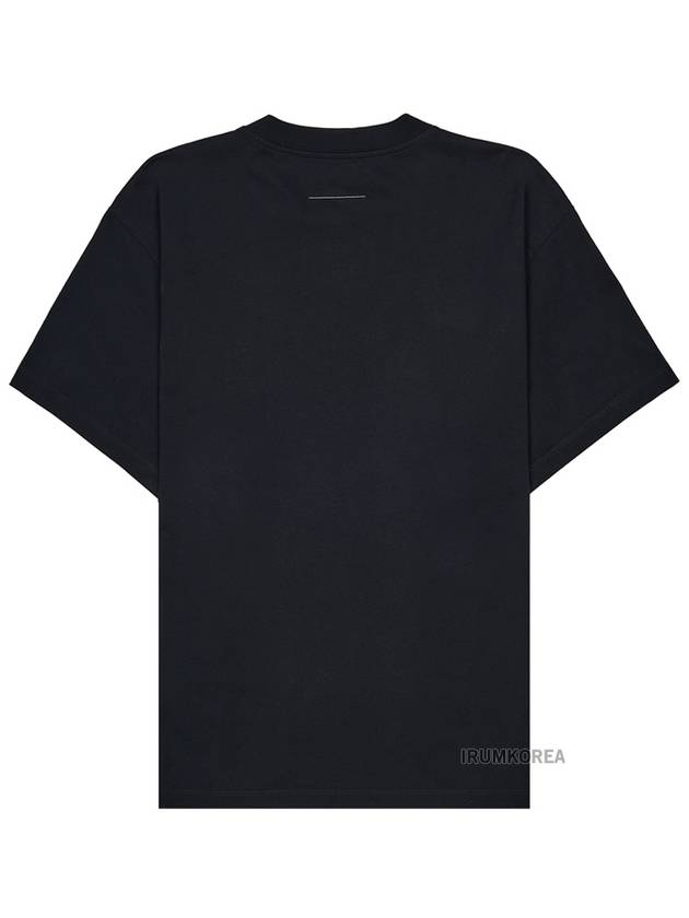 Logo Crew Neck Short Sleeve T-Shirt Black - MAISON MARGIELA - BALAAN 3