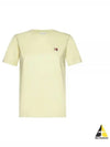 Fox Head Patch Regular Short Sleeve T-Shirt Chalk Yellow - MAISON KITSUNE - BALAAN 2