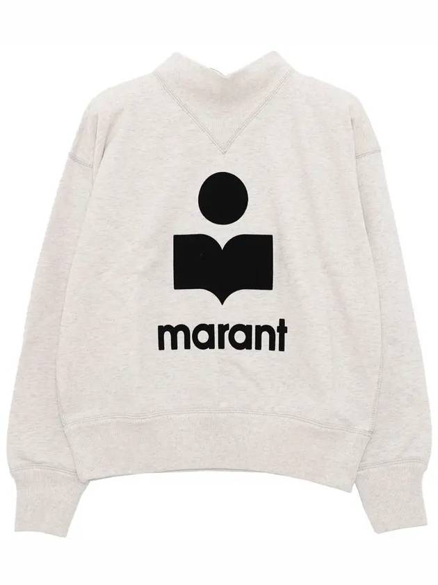 Moby Logo Print Sweatshirt Ecru - ISABEL MARANT - BALAAN 4