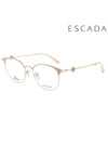 Glasses Frame VES C72F 52001A Round Titanium Men Women - ESCADA - BALAAN 2