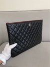 Classic Clutch Large Caviar Black Silver A82552 - CHANEL - BALAAN 4