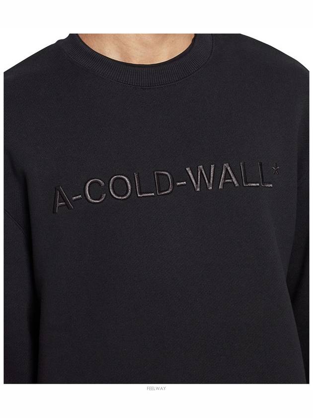 ACWMW043 BLACK Embroidery logo black sweatshirt - A-COLD-WALL - BALAAN 5