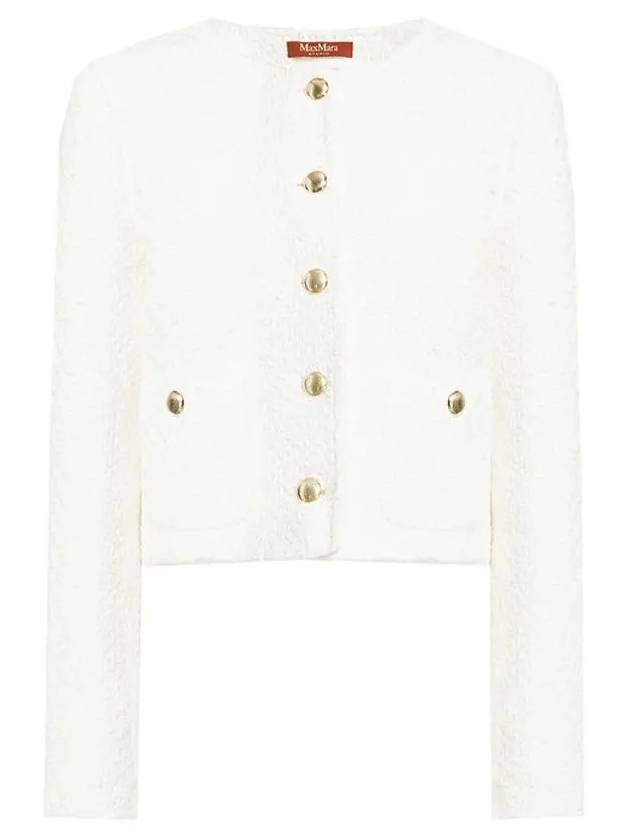 Women's Gavino Cotton Jacket White - MAX MARA - BALAAN 3