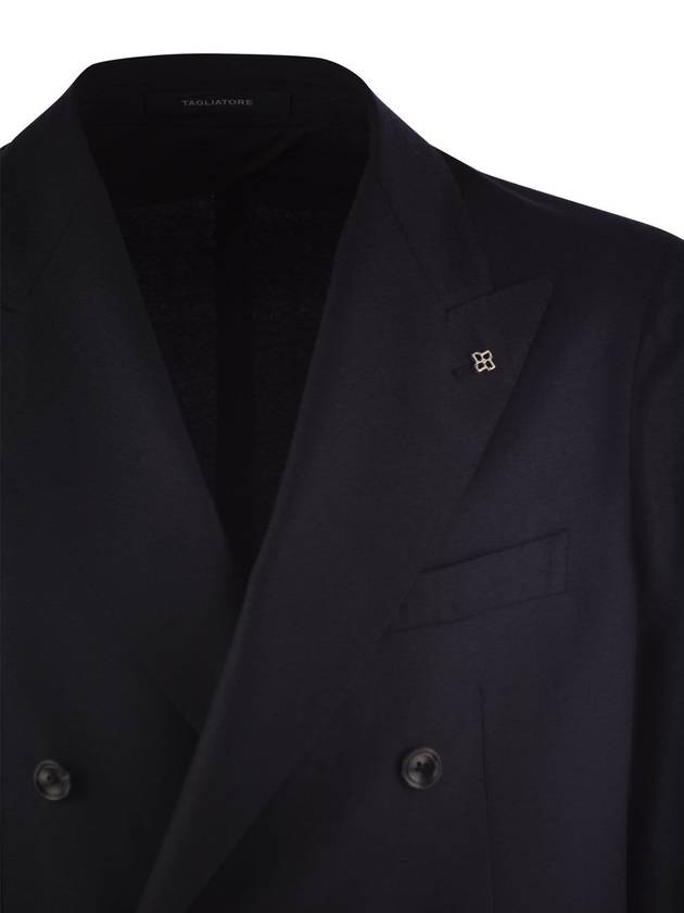 Wool and cashmere double-breasted suit - TAGLIATORE - BALAAN 4