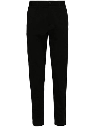 Slim Fit Pants Performance Stretch Jersey Straight Pants Black - HUGO BOSS - BALAAN 1