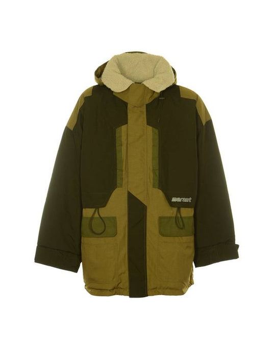 Ganeri Color Block Parka Khaki - ISABEL MARANT - BALAAN 1