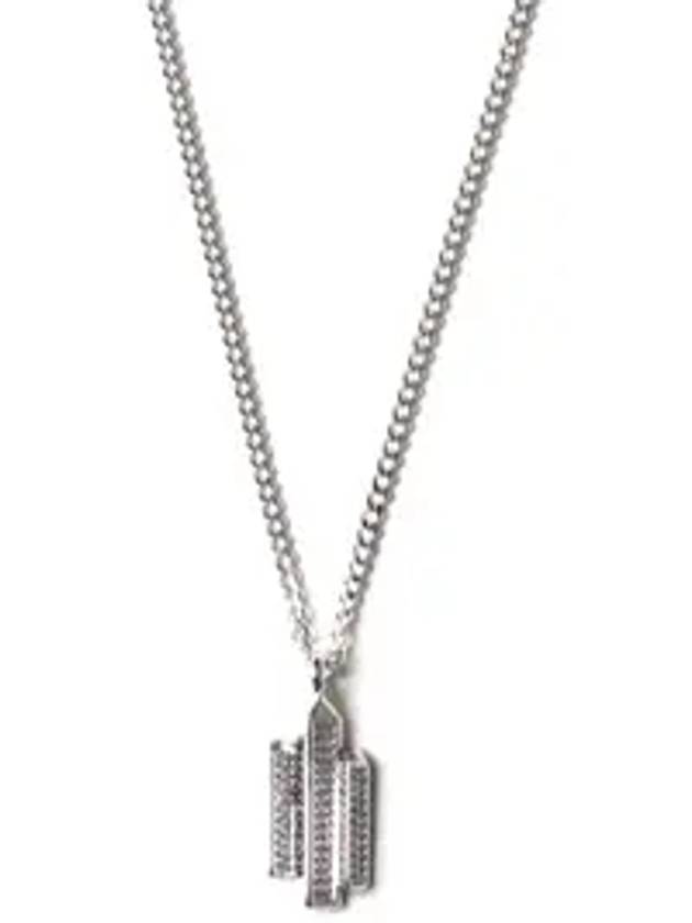 Midnight Sky Scraper Necklace Silver - GAMAN - BALAAN 1