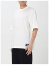 Logo Patch Cotton Jersey Short Sleeve T-Shirt Ivory - BURBERRY - BALAAN 4