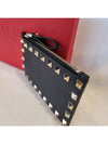 Rockstud Card Wallet Black - VALENTINO - BALAAN 6