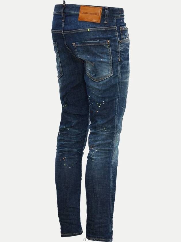 Dark Techno Surf Wash Skater Jeans Blue - DSQUARED2 - BALAAN 4