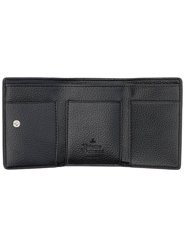 ORB Logo Small Half Wallet Black - VIVIENNE WESTWOOD - BALAAN 4