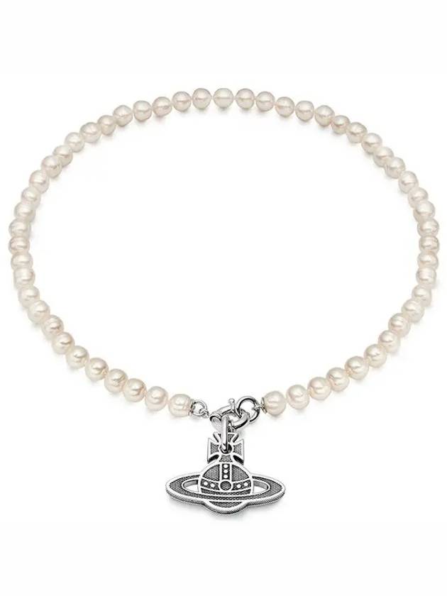 Men's Hilario Pearl Necklace Silver - VIVIENNE WESTWOOD - BALAAN 2