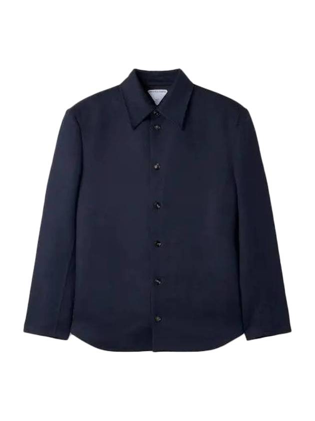 Wool Jacket Navy - BOTTEGA VENETA - BALAAN 1