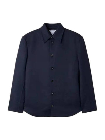 Wool Jacket Navy - BOTTEGA VENETA - BALAAN 1