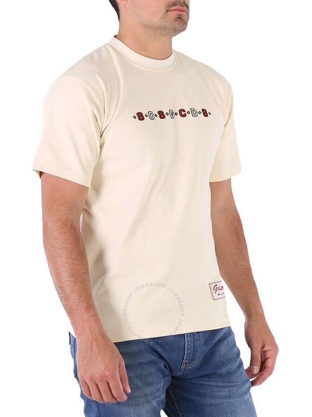 GCDS Men's Whitecup SOS Logo Print Regular T-shirt, Size X-Small - GCDS - BALAAN 2