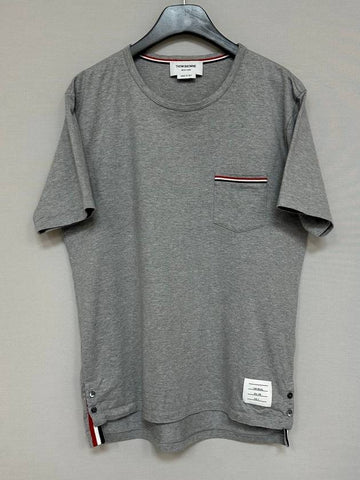 RWB pocket short sleeve t shirt 105 - THOM BROWNE - BALAAN 1