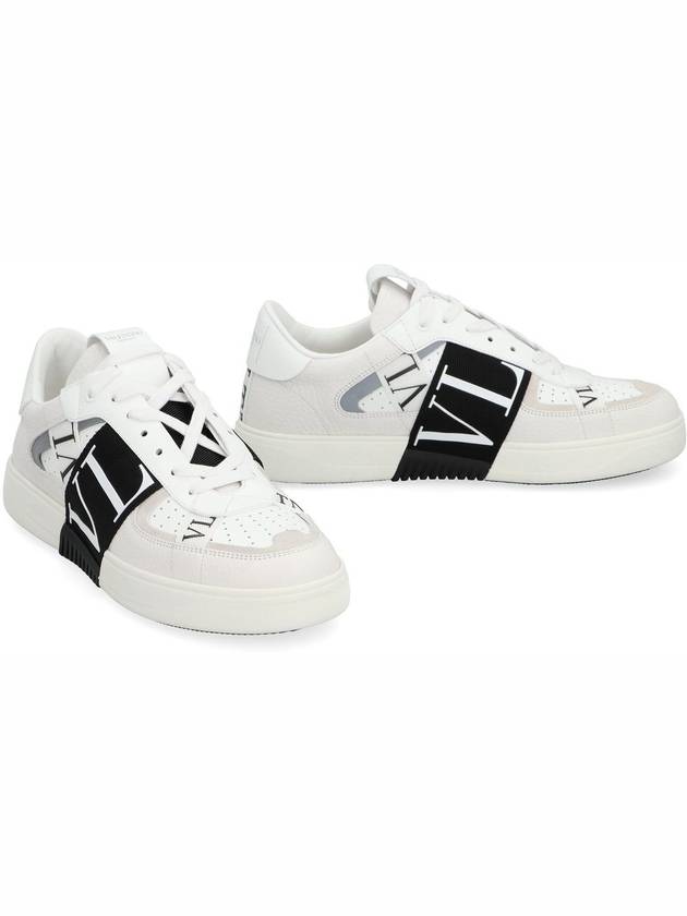 VL7N Band Leather Low Top Sneakers White - VALENTINO - BALAAN 4