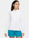 Women's Golf Dri Fit Victory Long Sleeve Polo Shirt White - NIKE - BALAAN 2