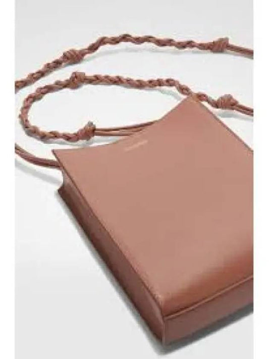 Tangle Smooth Leather Small Cross Bag Cherry Wood - JIL SANDER - BALAAN 2