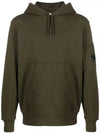 Diagonal Raised Fleece Hoodie Ivy Green - CP COMPANY - BALAAN 2