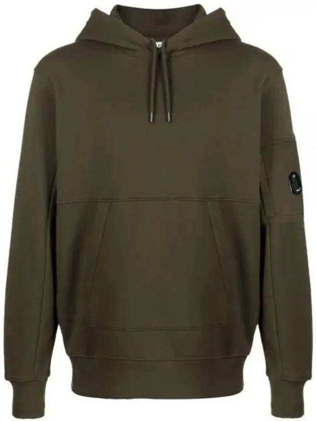 Diagonal Raised Fleece Hoodie Ivy Green - CP COMPANY - BALAAN 2