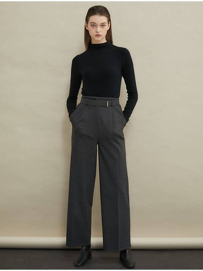 Martin Highwaist Wide Slacks Charcoal - MANAVIS7 - BALAAN 2