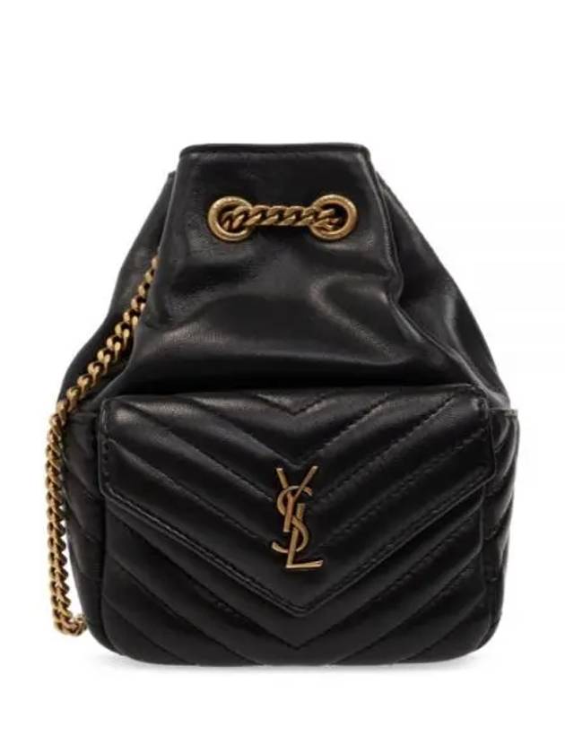 Joe Nano Mini Leather Bucket Bag Black - SAINT LAURENT - BALAAN 2