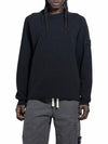 Wappen Patch Crew Neck Cotton Sweatshirt Black - STONE ISLAND - BALAAN 2