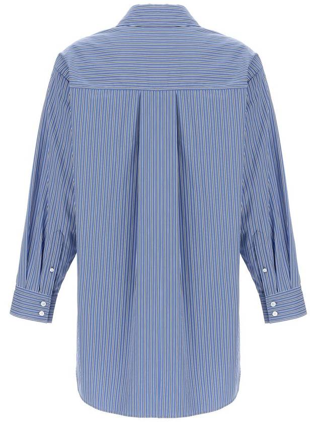 Cylvany Maxi Long Sleeve Shirt Blue - ISABEL MARANT - BALAAN 3