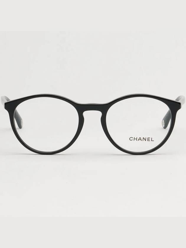 Glasses frame CH3413 C501 round horn rim logo light - CHANEL - BALAAN 3