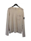 Wappen Pocket Round Knit Top Beige - STONE ISLAND - BALAAN 2