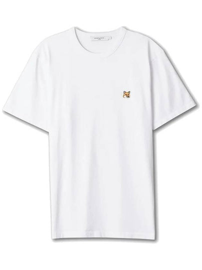 Fox Head Patch Classic Short Sleeve T-Shirt White - MAISON KITSUNE - BALAAN 2