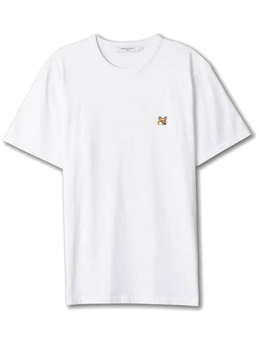 Fox Head Patch Classic Short Sleeve T-Shirt White - MAISON KITSUNE - BALAAN 2