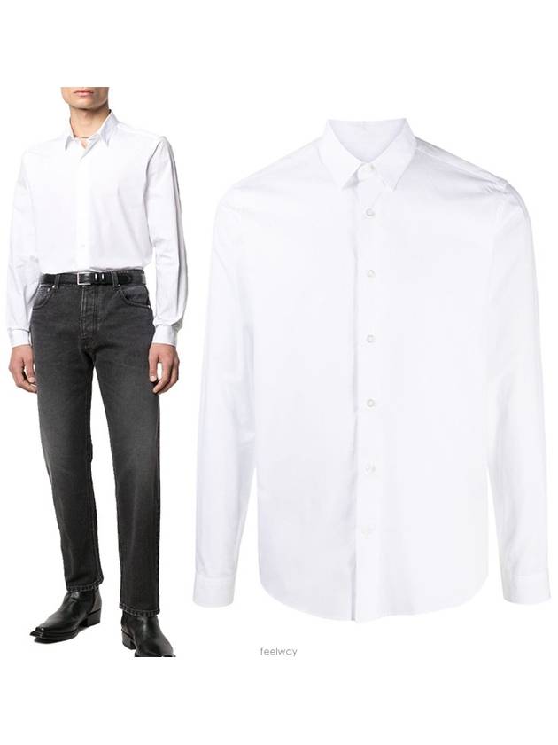 Classic Long Sleeve Shirt White - AMI - BALAAN 2