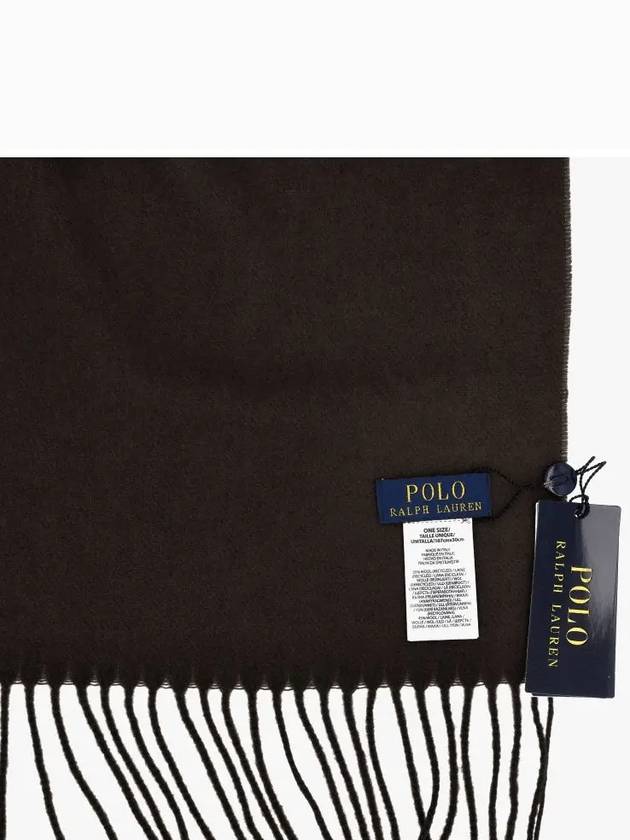 PC0476 200 Pony Embroidery Recycled Wool Muffler Scarf - POLO RALPH LAUREN - BALAAN 4