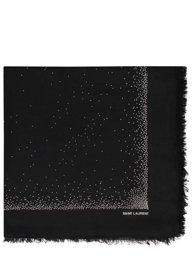 Dot Large Square Scarf - SAINT LAURENT - BALAAN 2