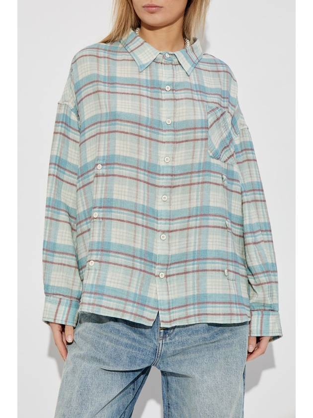 R13 Shirt With Check Pattern, Women's, Multicolour - R13 - BALAAN 3