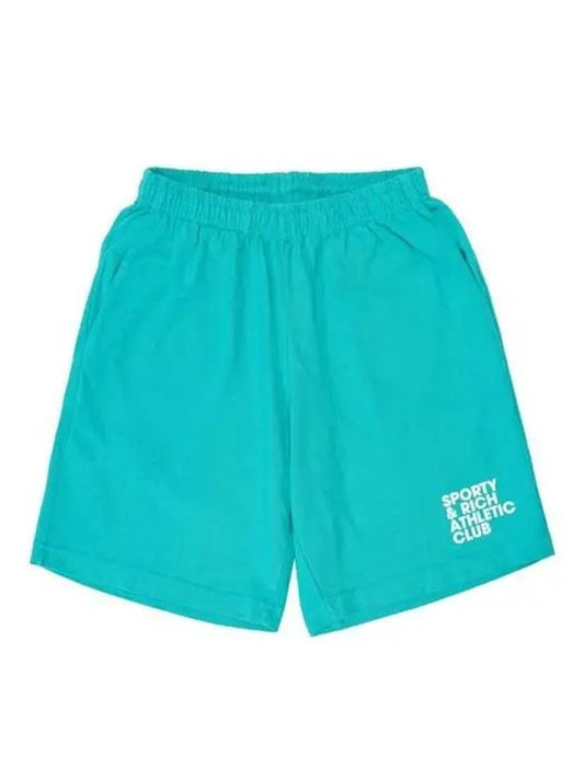 Logo Print Track Shorts Blue - SPORTY & RICH - BALAAN 2