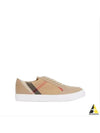 Women's House Check Low Top Sneakers Beige - BURBERRY - BALAAN 2