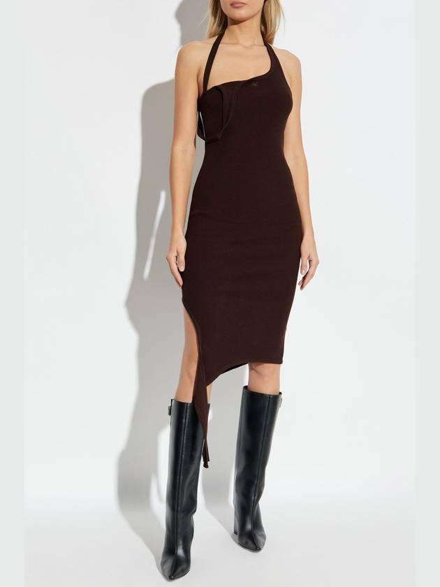 Courrèges Sleeveless Dress, Women's, Brown - COURREGES - BALAAN 3