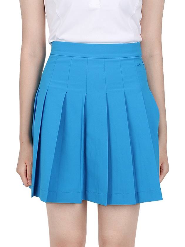 Women's Adina Golf Skirt Brilliant Blue - J.LINDEBERG - BALAAN 3