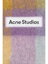 Check Mohair Muffler Violet Yellow - ACNE STUDIOS - BALAAN 6