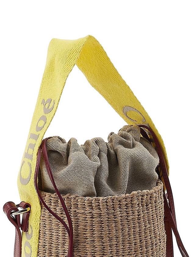 Women's Woody Small Bucket Bag Yellow - CHLOE - BALAAN 9