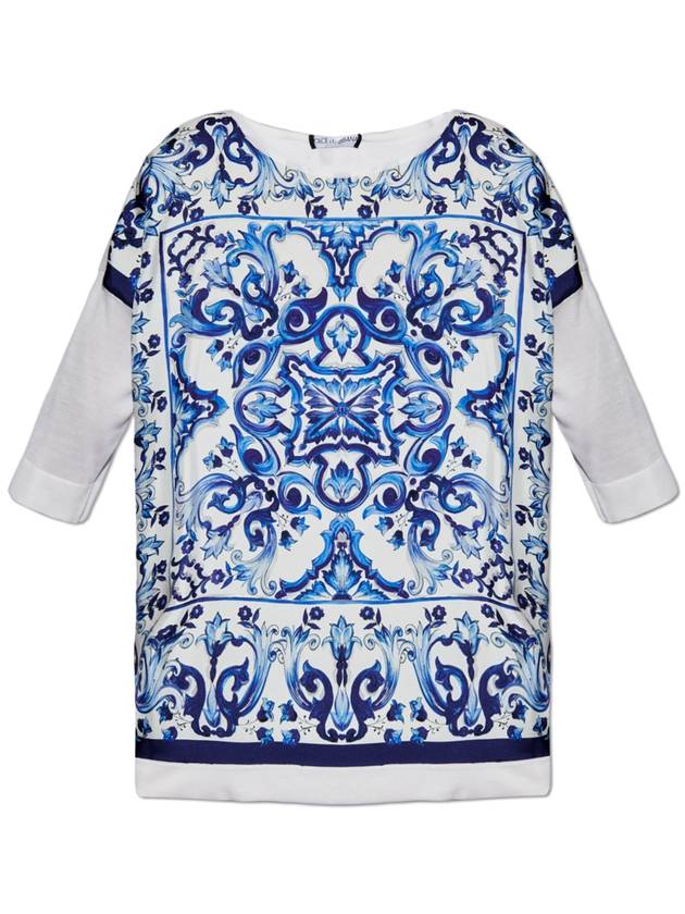 majolica print silk blouse FXH14TJAST9 - DOLCE&GABBANA - BALAAN 2