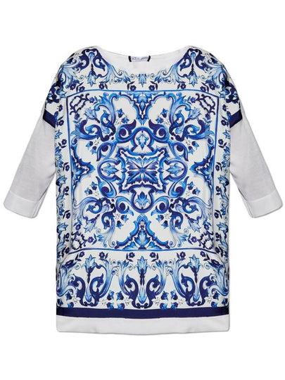 majolica print silk blouse FXH14TJAST9 - DOLCE&GABBANA - BALAAN 2