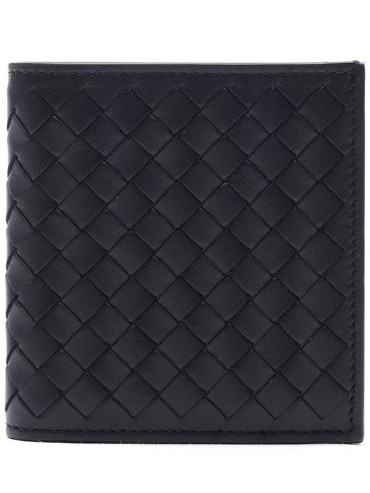 Intrecciato Small Folder Half Wallet Black - BOTTEGA VENETA - BALAAN 2