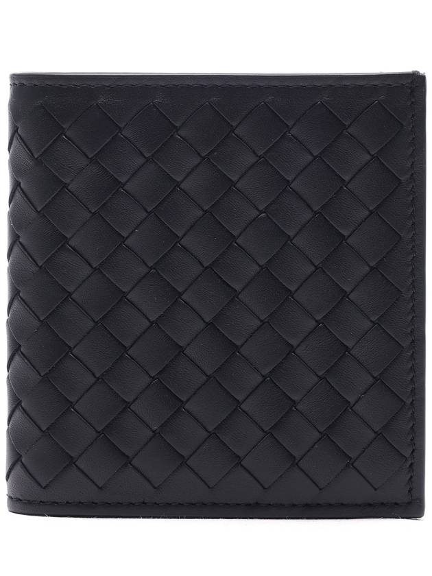 Intrecciato Small Folder Half Wallet Black - BOTTEGA VENETA - BALAAN 3