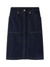 Jupe Annie Denim A-Line Skirt Indigo - A.P.C. - BALAAN 2