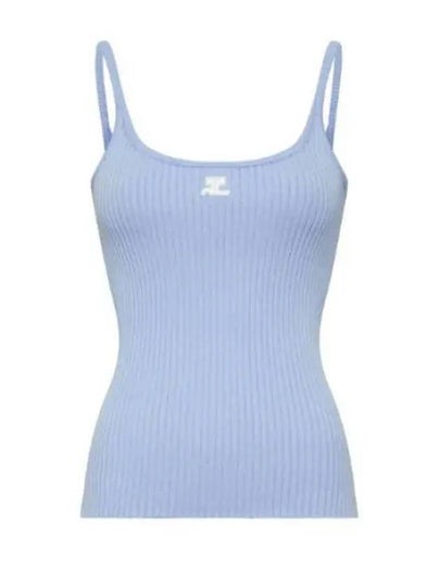 Logo Knit Sleeveless Sky Blue - COURREGES - BALAAN 2