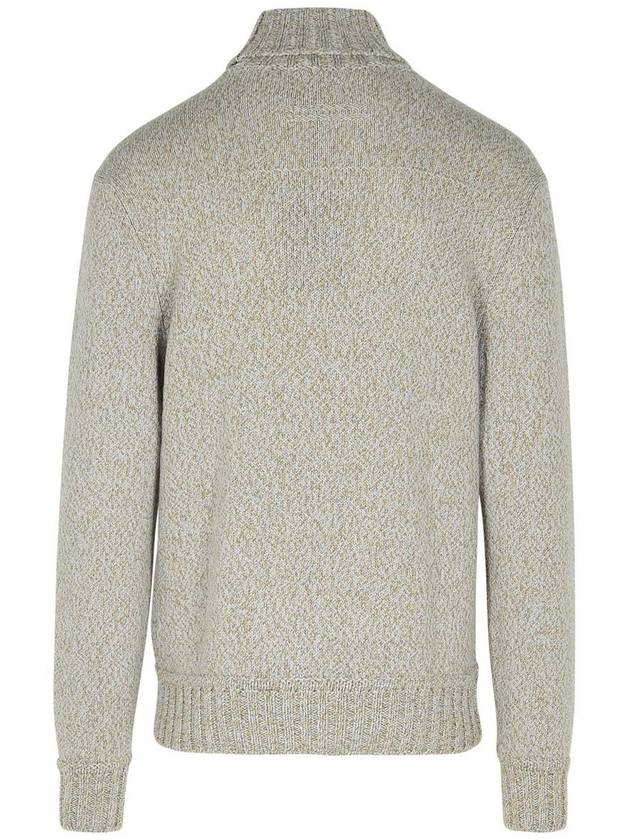 Zegna Brown Cashmere Turtleneck Sweater - ERMENEGILDO ZEGNA - BALAAN 3